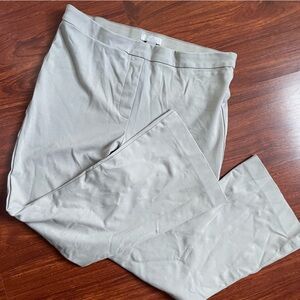 H&M Women’s Khaki Crop Flare Pull On Stretch Pants